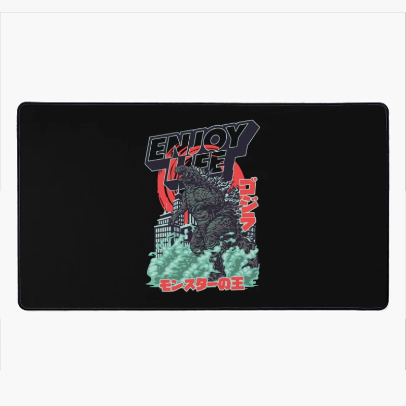 Godzilla Enjoy Life Graphic Desk Mat