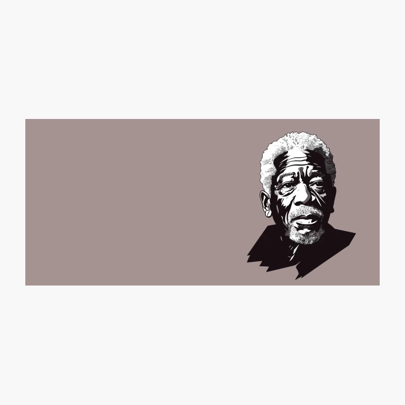 Expressive Black and White Portrait of Iconic Elderly Actor Coffee Mug