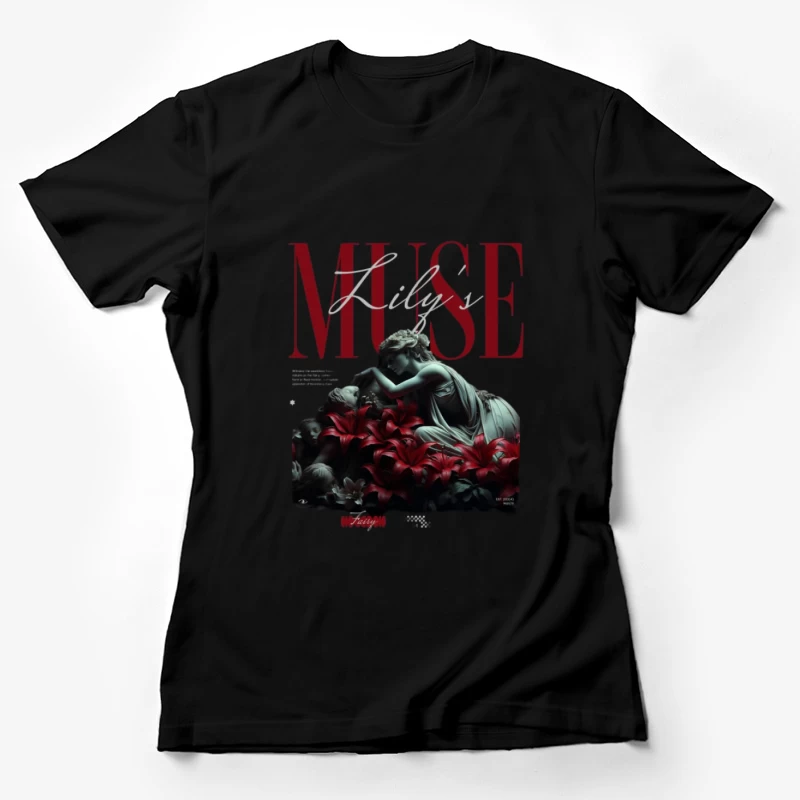 Lily - Sculpture et Fleurs Femme T-Shirt