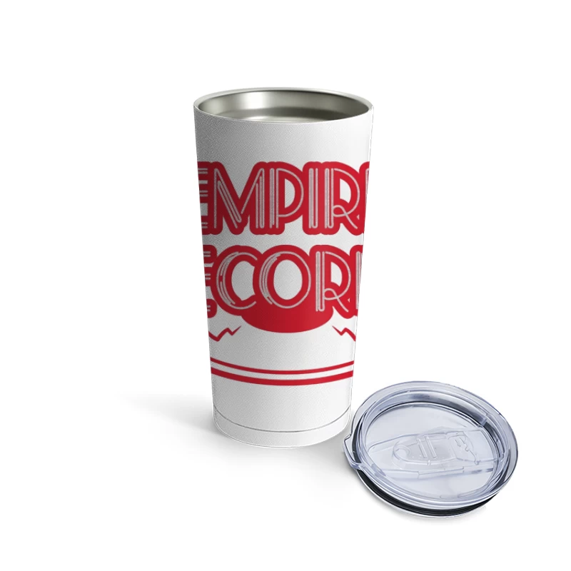 Vintage Empire Records Red Logo Design Travel Mug