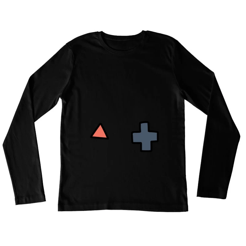 Formes géométriques colorées Femme Manches Longues T-Shirt