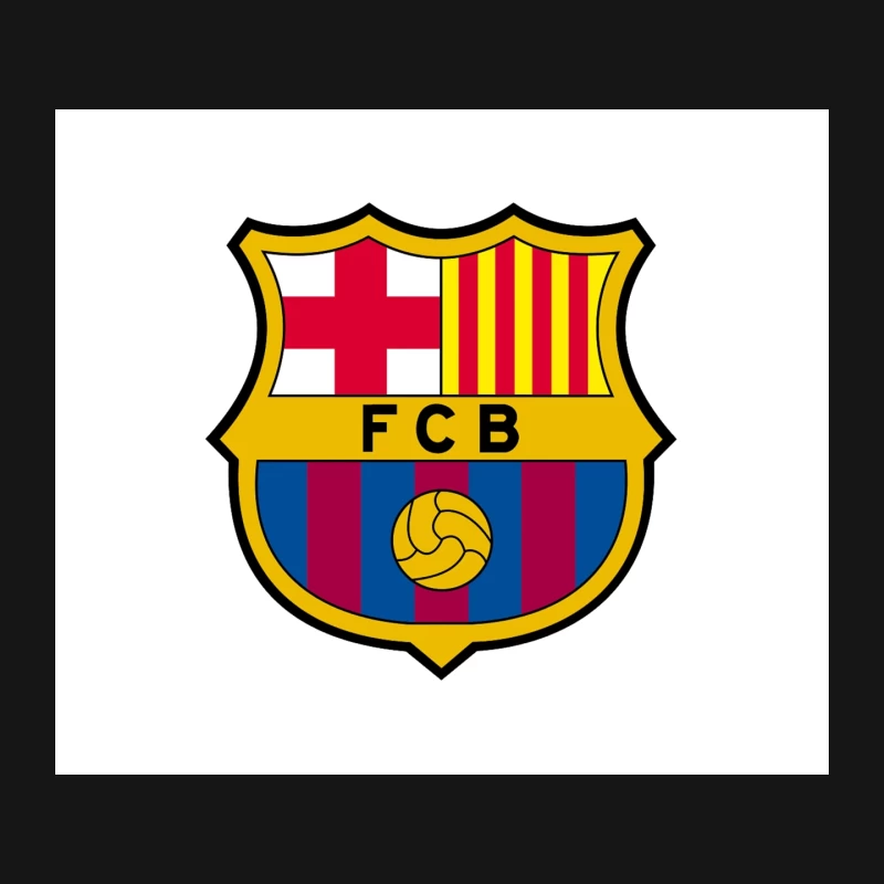FC Barcelona: Iconic Soccer Club Crest with Catalan Heritage Mouse Pad