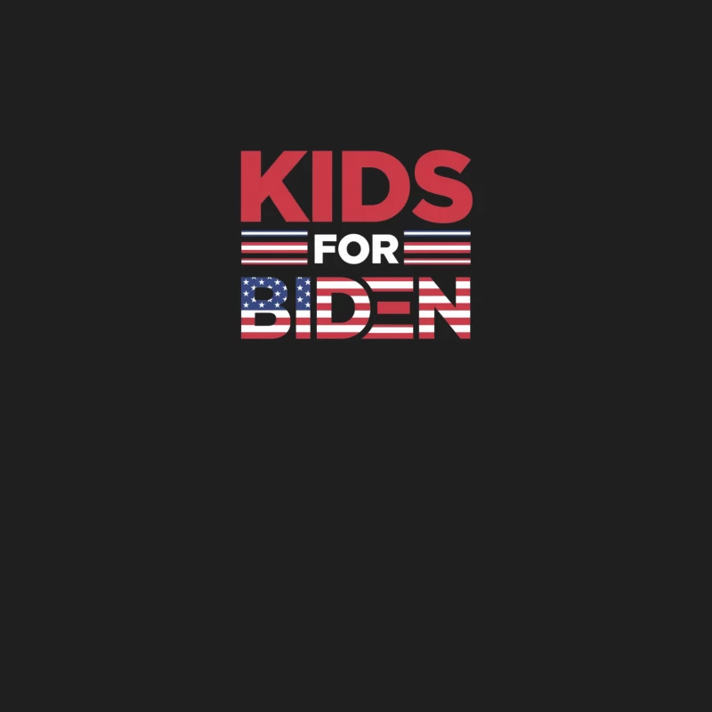 Kids Biden: Patriotic Campaign Slogan with American Flag Design Male Tank Top