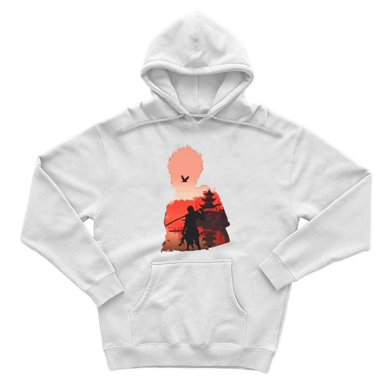 Samurai vor Sonnenuntergang Herren Pullover Hoodie