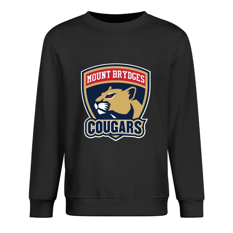 Mount Brydges Cougars Team Sports Logo Male Pullover Sweatshirt