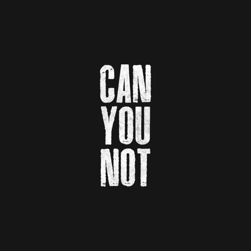 Can You Not  Retro Typography Design Desk Mat
