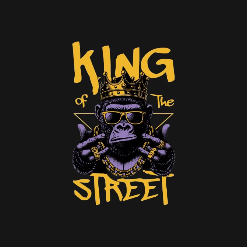Roi de la Rue Singe Femme Manches Longues T-Shirt