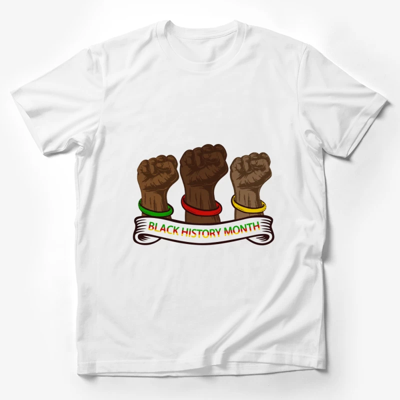 Schwarze Geschichte Monat - Erhobene Fäuste Symbol Herren T-Shirt