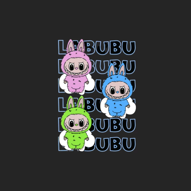 Sourires colorés des personnages LiBubu Homme Sweat-shirt à enfiler