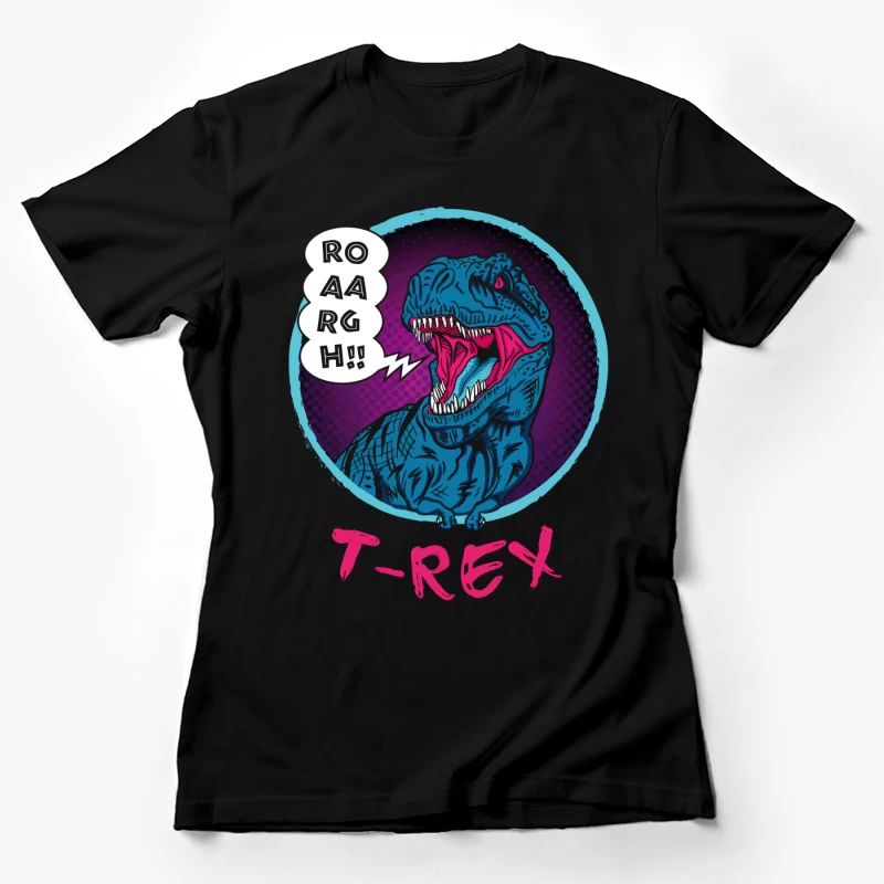 Neon T-Rex Power Female T-Shirt