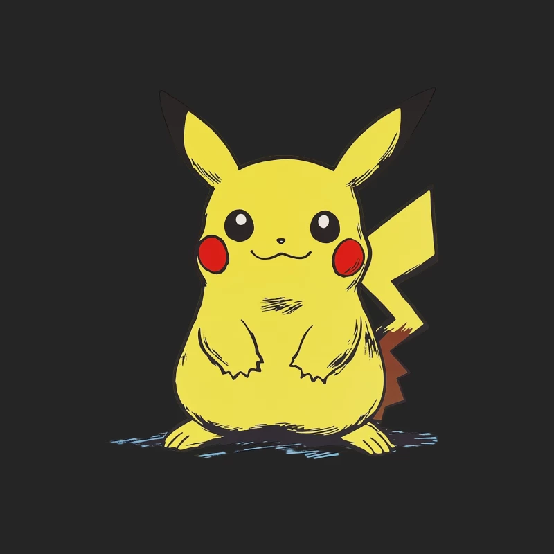 Adorable Pikachu: Iconic Yellow Pokemon Character Female Pullover Sweatshirt