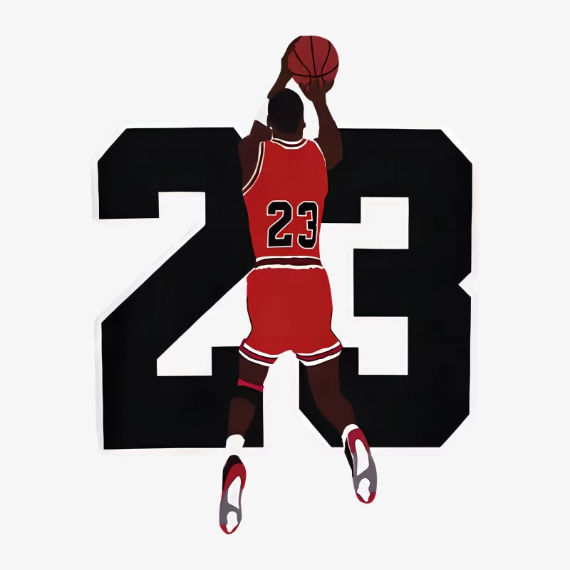 Basketballspieler mit Nummer 23 Herren Pullover Sweatshirt