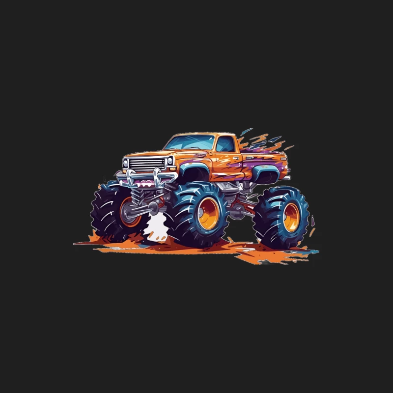 Monstertruck im Cartoon-Stil Herren Tanktops