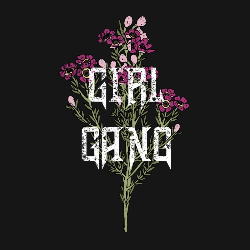 Illustration florale Girl Gang Femme T-Shirt