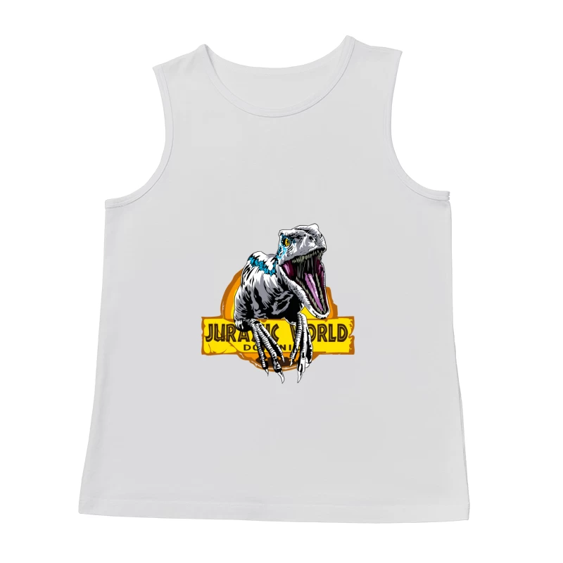 Jurassic World Velociraptor Logo Male Tank Top