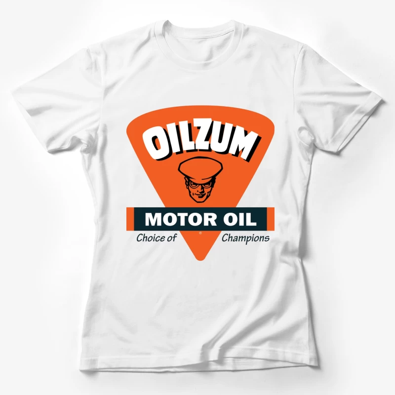 Vintage Oilzum Motor Oil Logo with Retro Design Female T-Shirt