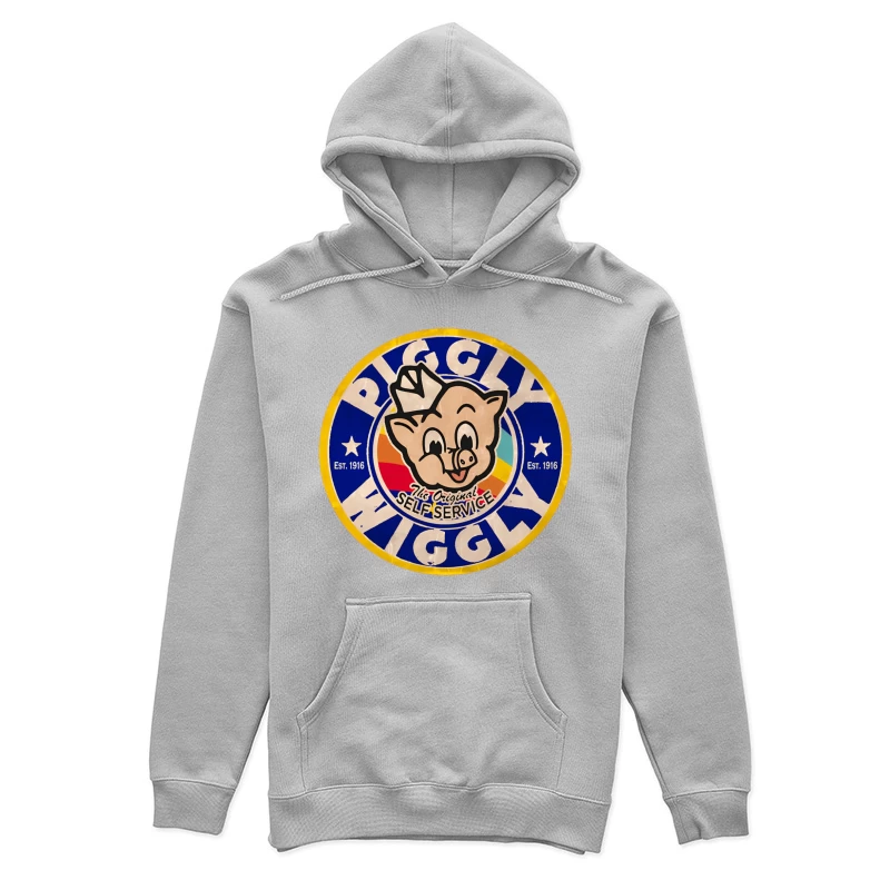 Vintage Piggly Wiggly Supermarket Logo - The Original Self Service Store Since 1916 Female Pullover Hoodie