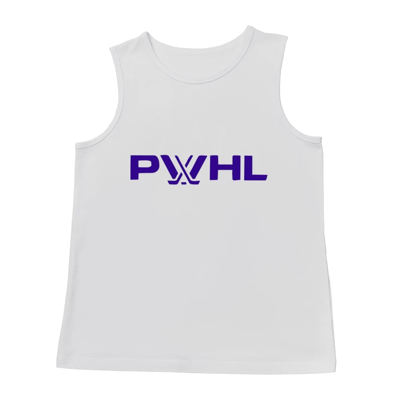 PWHL (Premier Women's Hockey League) Logo in Purple Male Tank Top