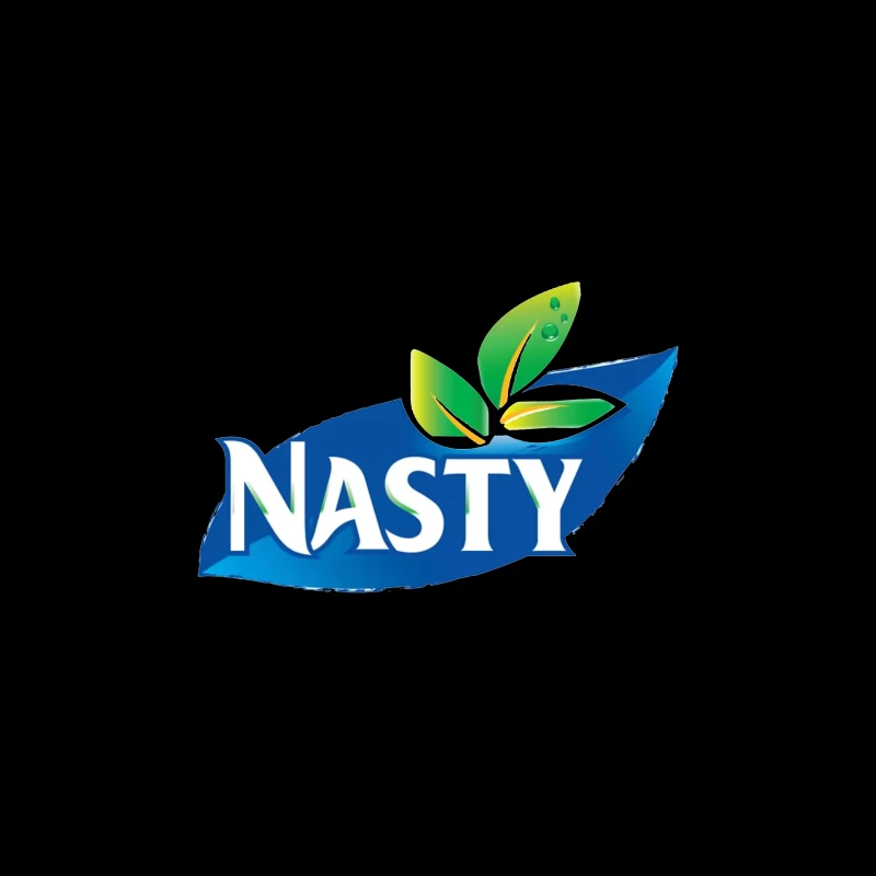 Nasty Brand Logo with Blue Banner and Green Leaf Emblem Coffee Mug