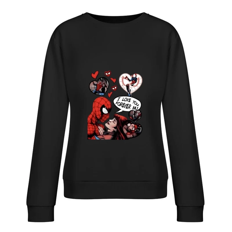 Amour entre Spider-Man et MJ dans les Comics Femme Sweat-shirt à enfiler