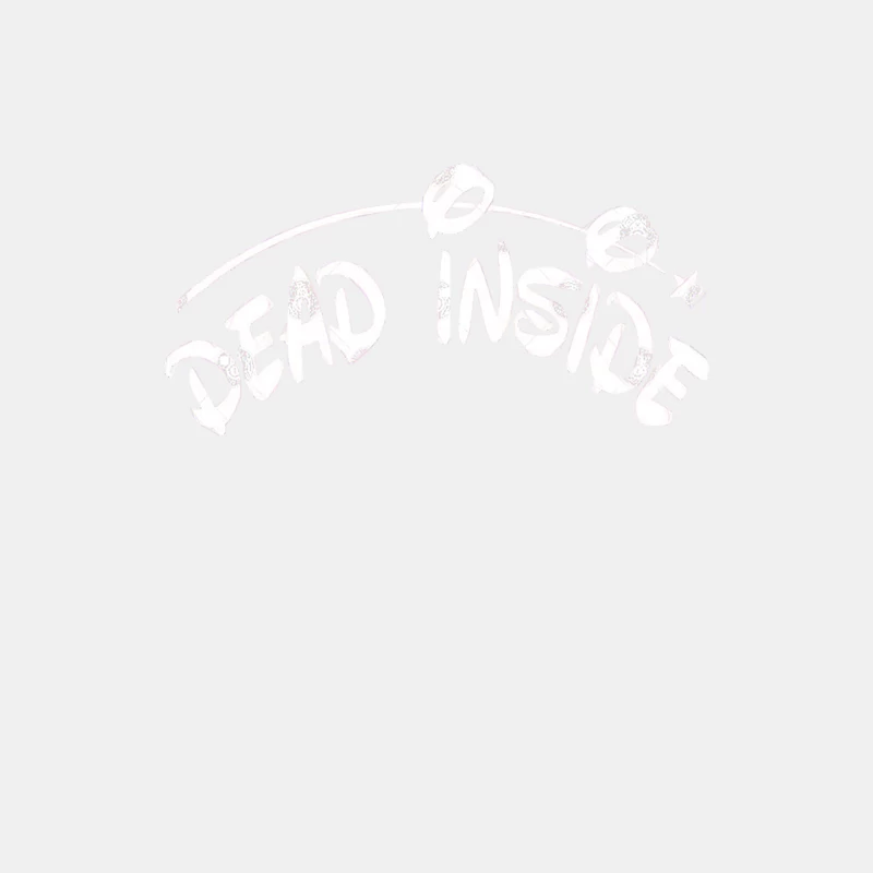Dead Inside - Nihilistic Typographic Design Male Tank Top