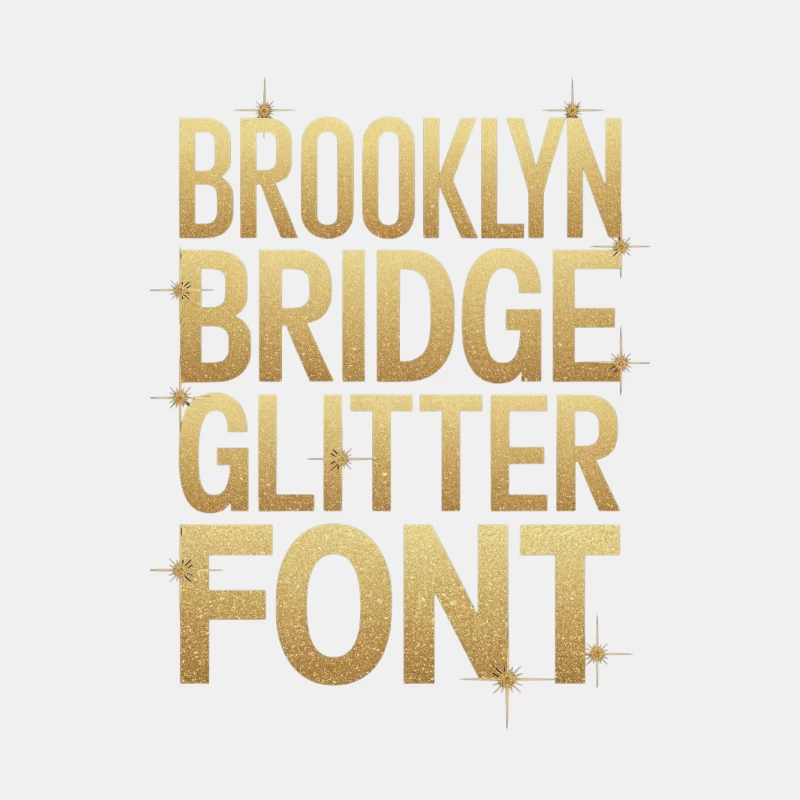 Sparkling Gold Brooklyn Bridge Glitter Typography Male Tank Top