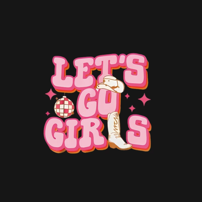 Design Let's Go Girls avec thème disco Homme T-Shirt