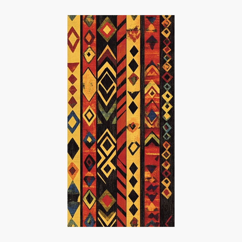 Vibrant Geometric Ethnic Pattern iPhone Case