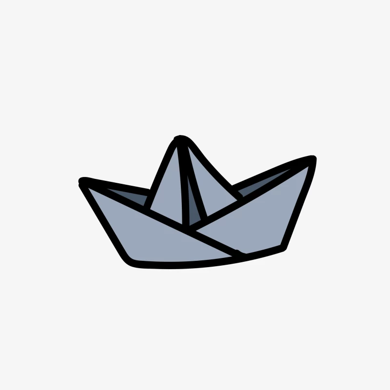 Bateau en papier plié Homme Sweat-shirt à enfiler