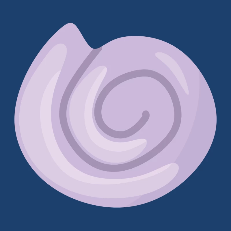 Spirale de coquillage violet Homme Sweat à capuche