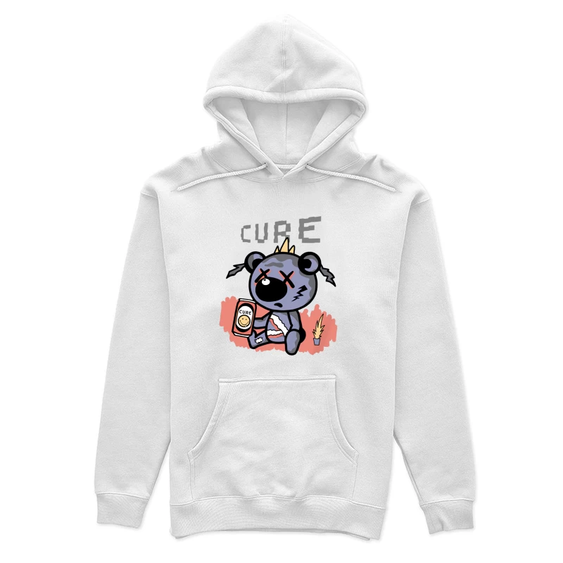 Niedlicher kranker Bär mit Heilungstrank Damen Pullover Hoodie