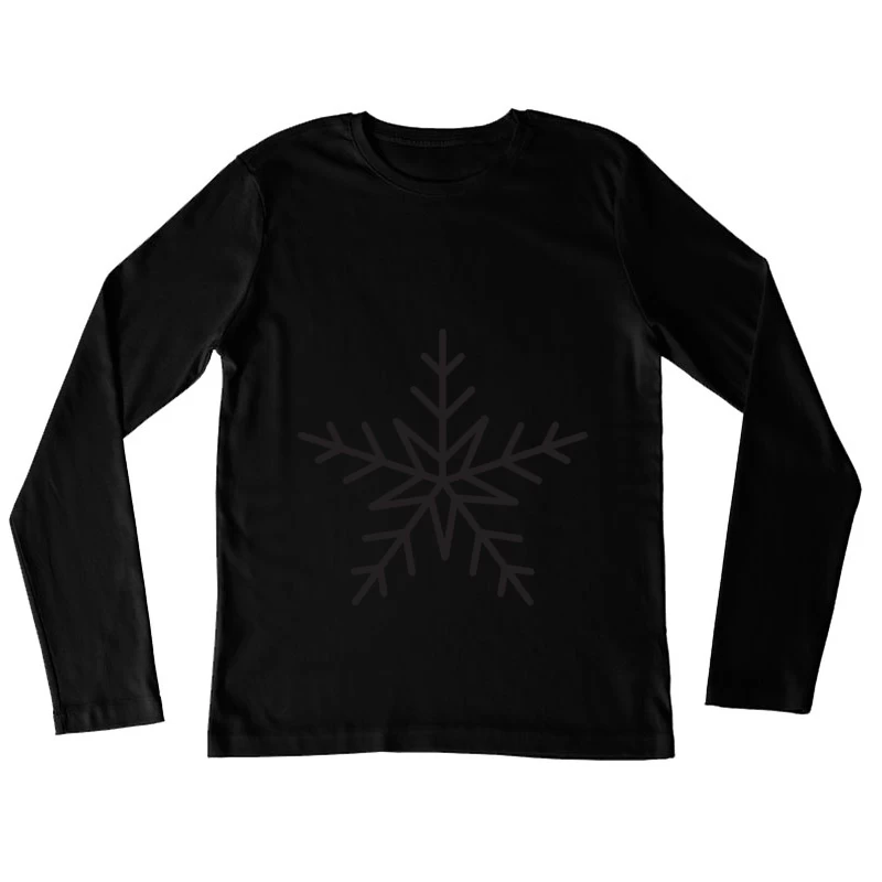 Flocon de neige géométrique Femme Manches Longues T-Shirt