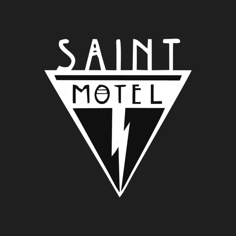 Saint Motel Vintage Triangle Logo with Lightning Bolt Design Male Tank Top