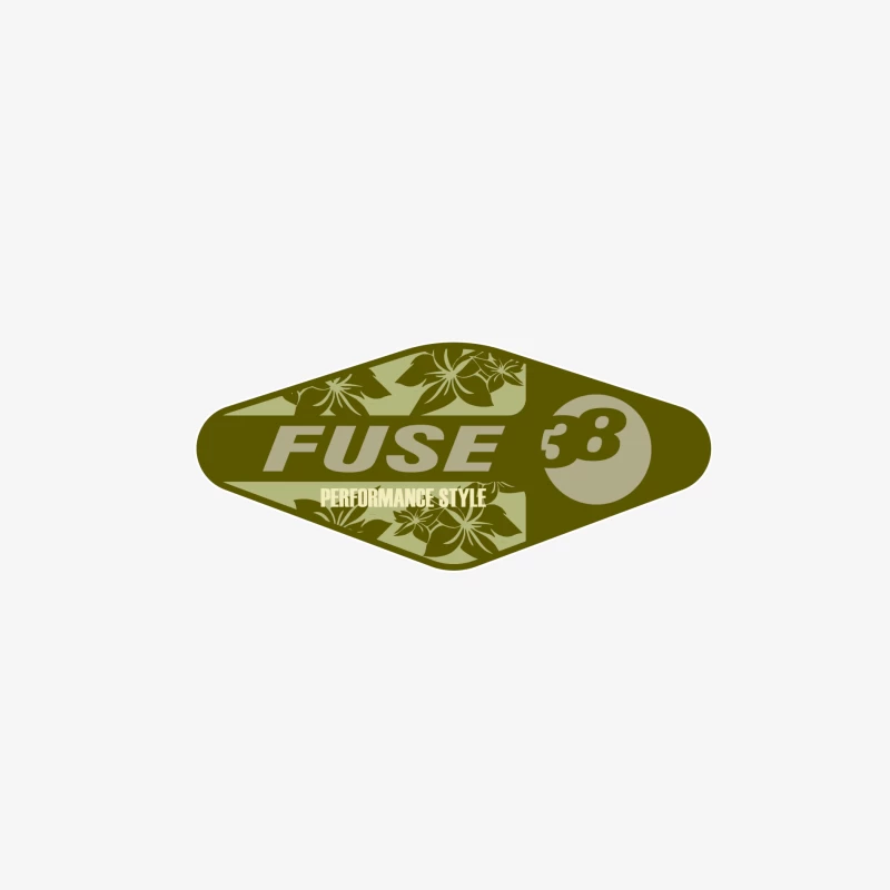 Logo Fuse 58 - Style de Performance Homme Manches Longues T-Shirt
