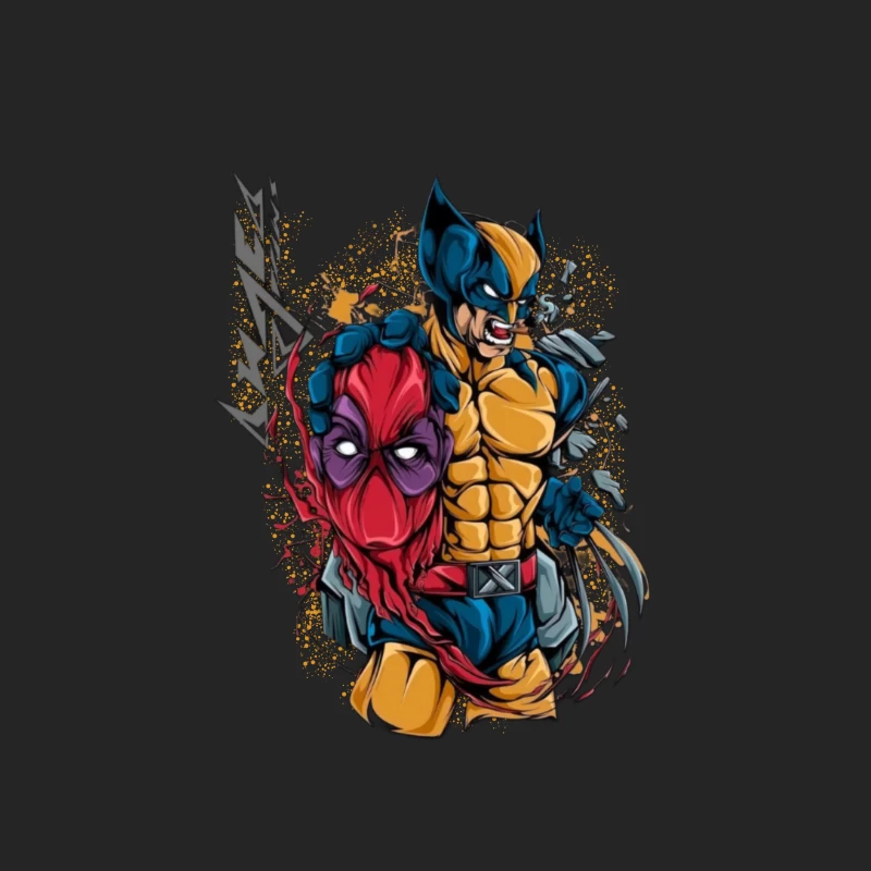 Wolverine and Spider-Man Mashup Female Pullover Sweatshirt