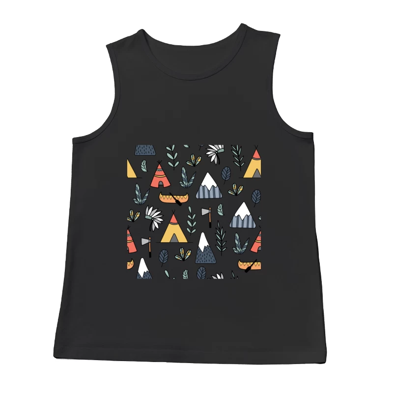 Motifs de camping et nature Homme Débardeur