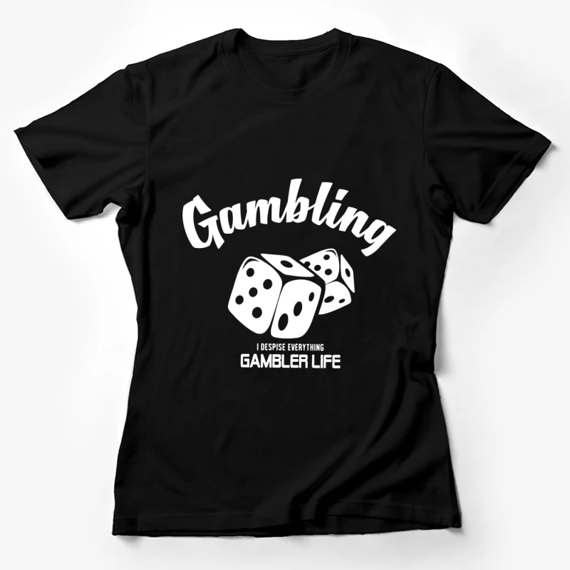 Würfel und Glücksspiel Design Damen T-Shirt