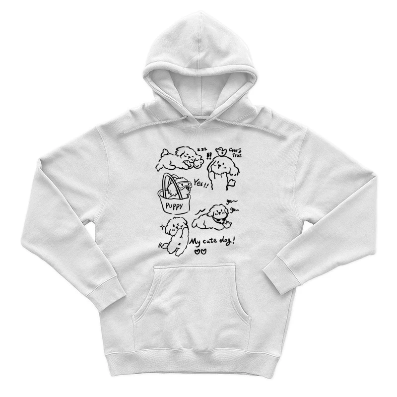 Niedlicher Welpen-Doodle Herren Pullover Hoodie
