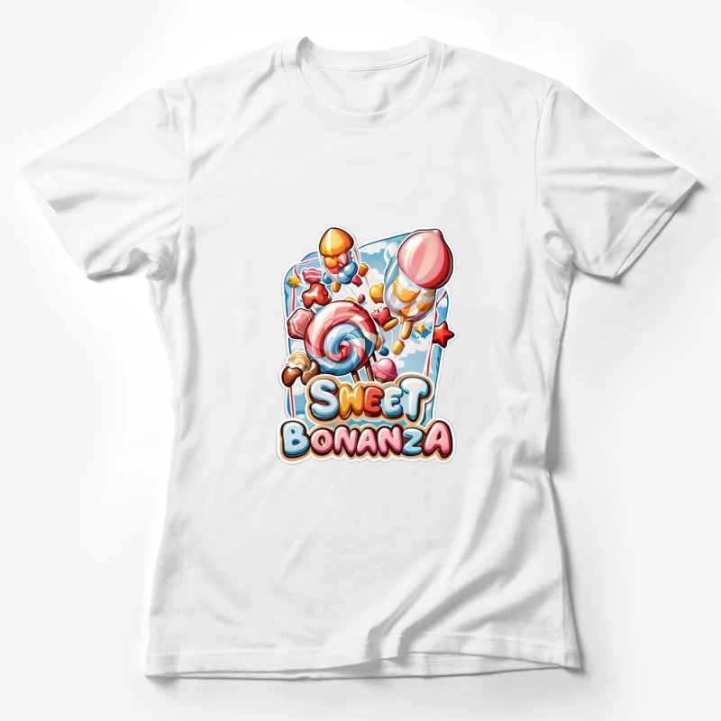 Sweet Bonanza Candy Game Logo Female T-Shirt