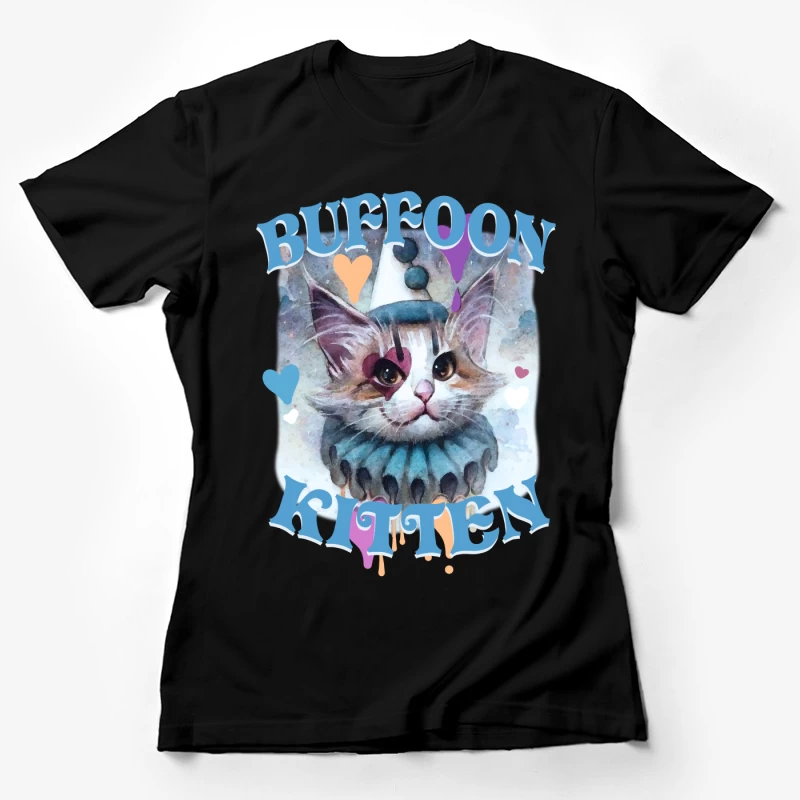 Buffoon-Kätzchen Kunst Damen T-Shirt