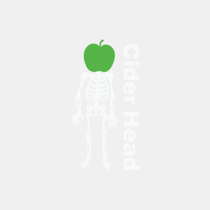 Ciderhead Cider Drinking Skeleton and Apple Male Tank Top