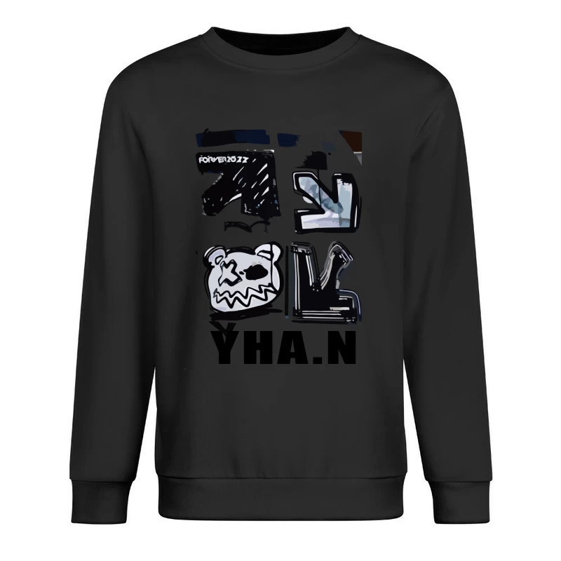 Kreatives Grafikdesign mit Symbolen Herren Pullover Sweatshirt