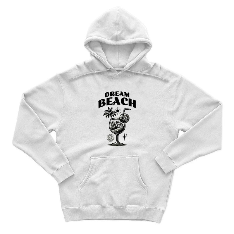 Traumstrand-Cocktail-Design Herren Pullover Hoodie