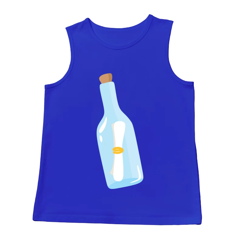 Bouteille avec message à l'intérieur Homme Débardeur