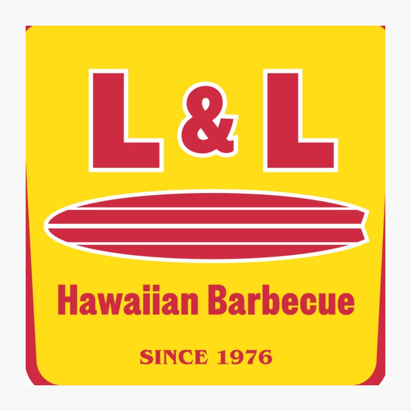 L&L Hawaiian Barbecue: Iconic Fast Food Logo Since 1976 Pin