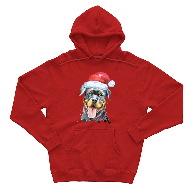 Chien avec bonnet de Noël Homme Sweat à capuche