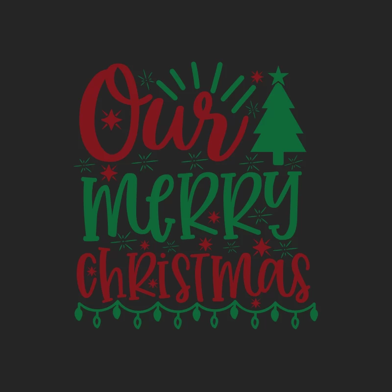 Design de Noël Joyeux avec Arbre et Étoiles Homme Sweat-shirt à enfiler