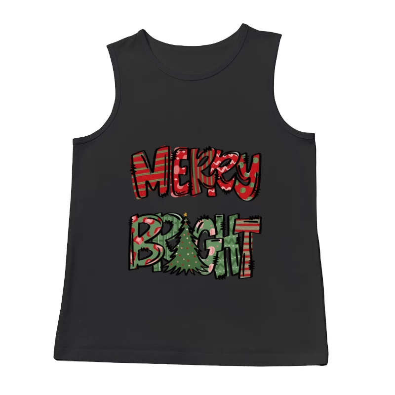 Weihnachtsbotschaft mit festlichen Farben Herren Tanktops