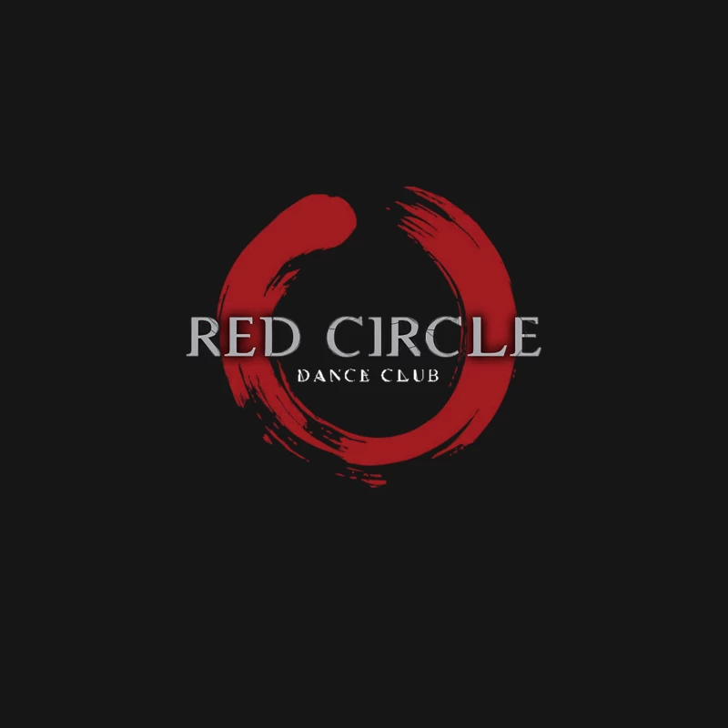 Red Circle Dance Club Desk Mat