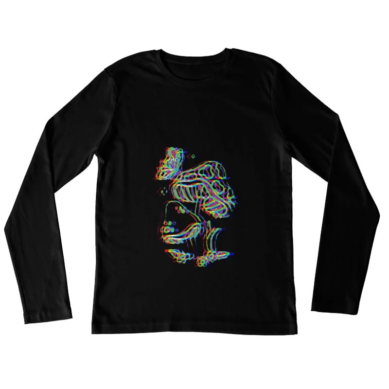 Symbolisme Psychédélique des Champignons Femme Manches Longues T-Shirt